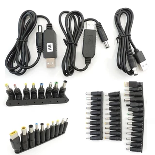 DC Adaptador De Energia USB 5V A 9V 8.6V 12V 12.6V Cabo Conversor Do Módulo De Alimentação Step UP 5.5x2.1mm Conector Dicas Macho