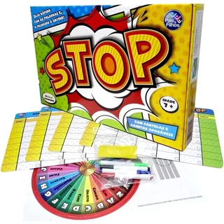 Jogo Stop Criança Familia Educativo Diverção Brinquedo Pais e Filhos