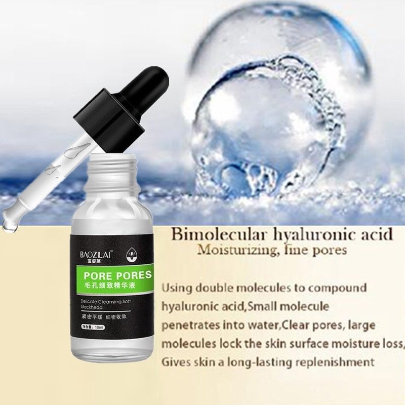 Baozilai Sérum essência hidratante para fechar os poros. | Shopee Brasil
