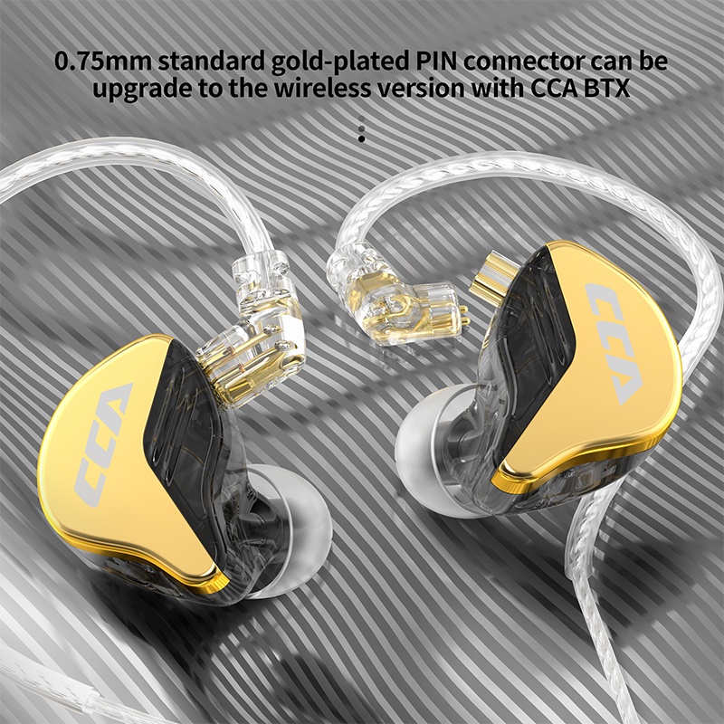 CCA CRA + Fones De Ouvido Intra-Auriculares HiFi Monitor Para