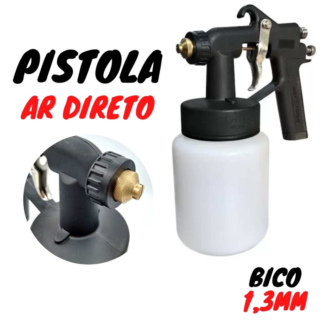 Pistola De Pintura Ar Direto Com Bicos Sigma Shopee Brasil