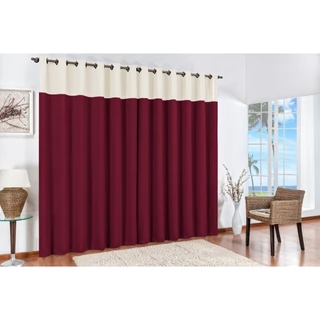 Cortina Bicolor 3,00 x 2,50 Sala e Quarto