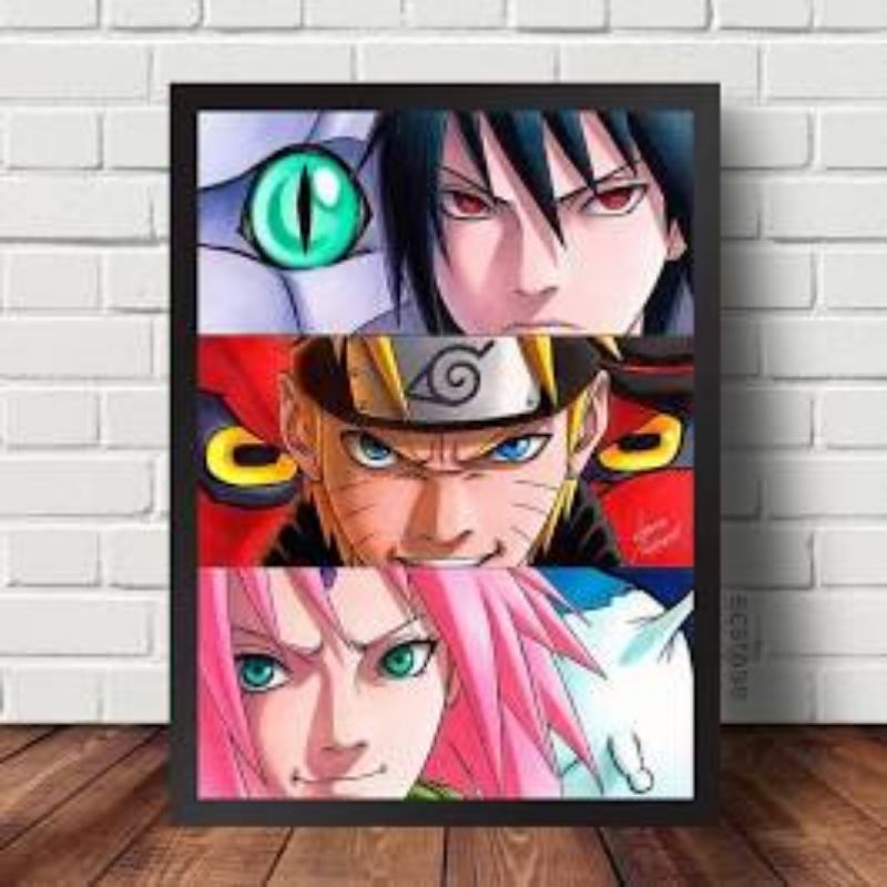 Quadro Decorativo Naruto X MDF Shopee Brasil