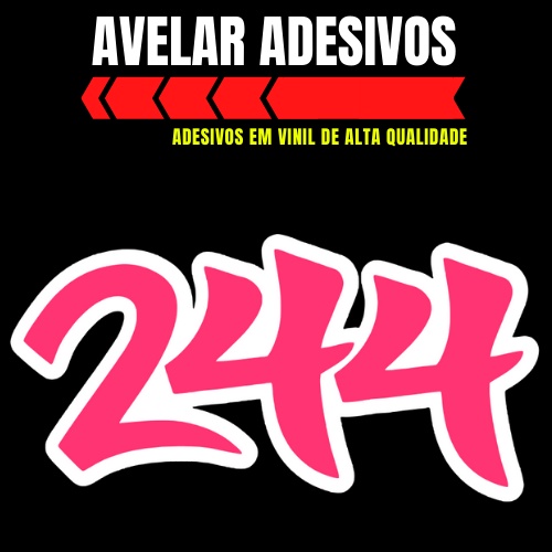 Adesivo 244 tanque (23cm x 45) em vinil - Moto | Shopee Brasil