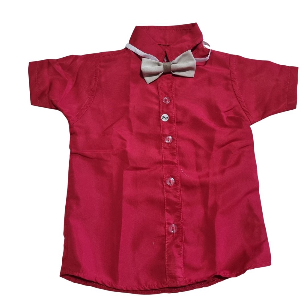 Camisa social vermelha store infantil