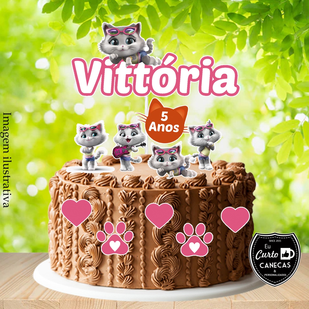 Bolo de Aniversário p/Gato 200gr