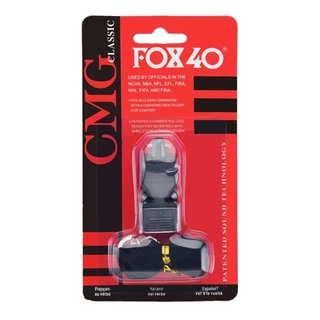 Apito Profissional Fox 40 Classic Para Árbitro De Futebol