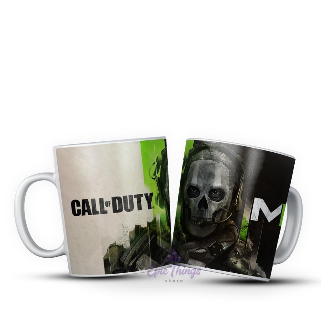 Modern Warfare II Ghost Art Coffee Mug - Call of Duty Store