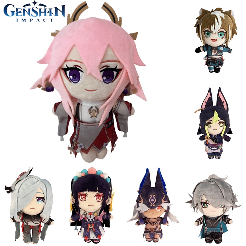 Cute Genshin Impact Yae Miko Yun Jin Plush Toy AlHaitham Tighnari Cyno ...