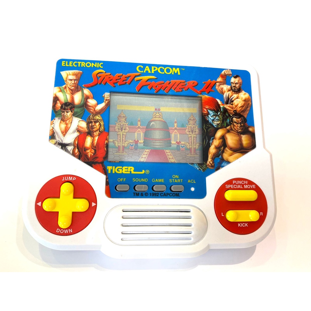 Console Mini Game Tectoy Tiger Street Fighter Anos 80/90 Perfeito Estado Raridade