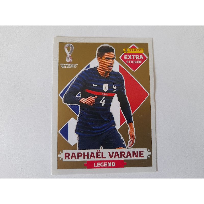 AS 4 LEGENDS RAPHAEL VARANE (França) - AS 4 FIGURINHAS EXTRA LEGENDS - OURO