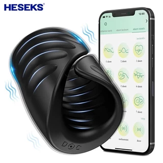 Vibrador De Treinamento Do Pênis Masturbador Masculino Com Controle APP Retardo Glans Trainer Brinquedos Sexuais Para Homens