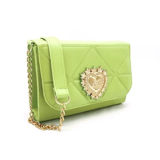 Bolsa Feminina Coração Colors Transversal Corrente Lançamento.