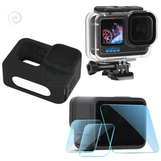 Kit Caixa Estanque + Case Silicone + Película Compatível Go Pro Hero 11