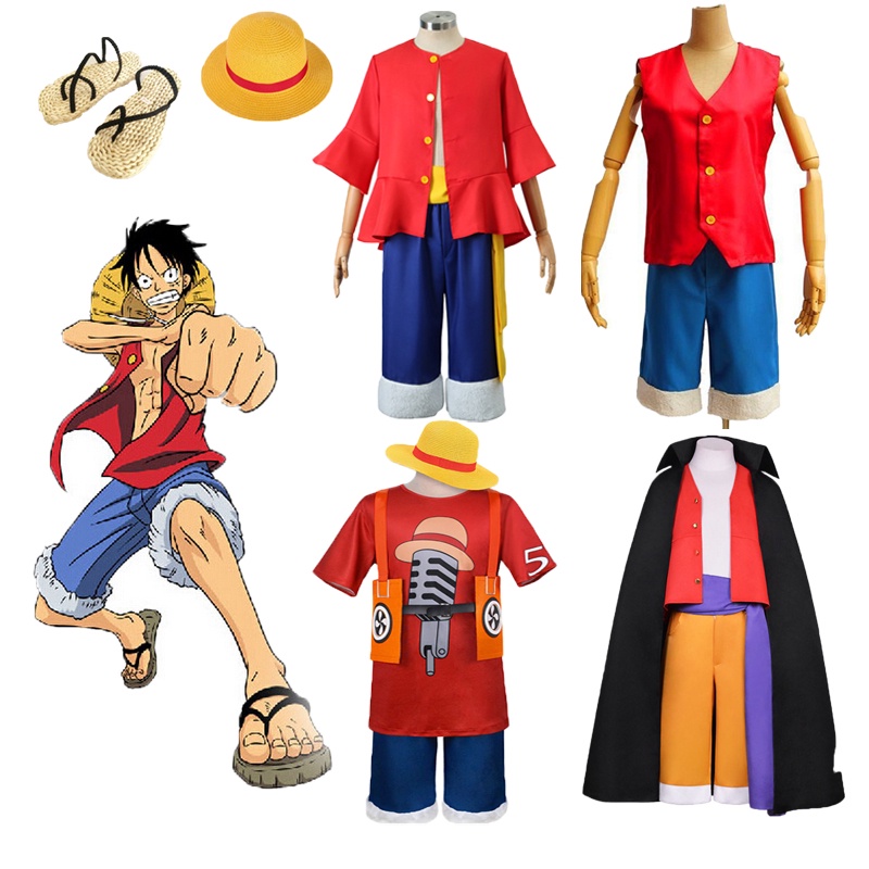 Conjunto fantasia Luffy One Piece Menino Do Chapeu De Palha anime cosplay -  masterv - Fantasias para Crianças - Magazine Luiza