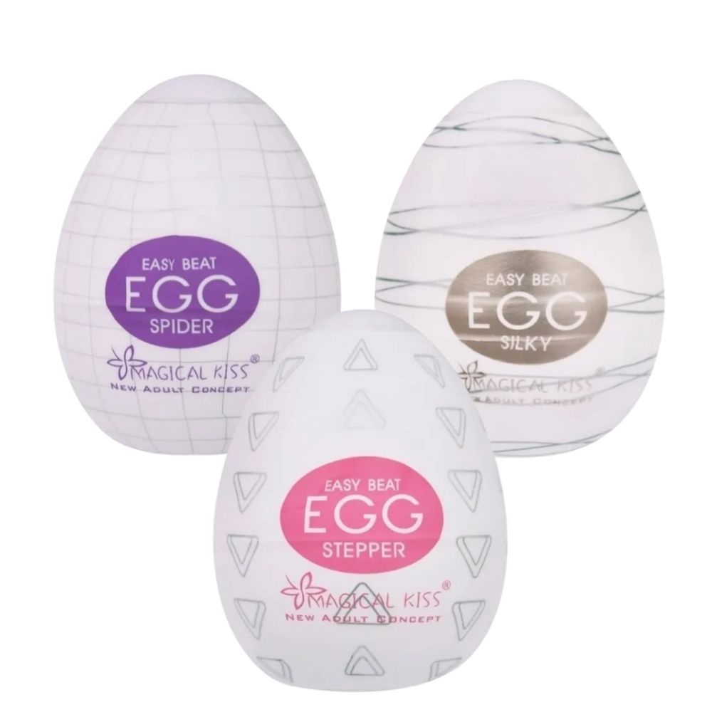 Kit 3 egg Masturbador Masculino em Silicione sex shop