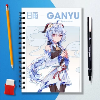 Sketchbook Caderno Desenho Genshin Impact 140 Págs 70 Folhas 180g ou 100 Págs 50 Folhas 240g