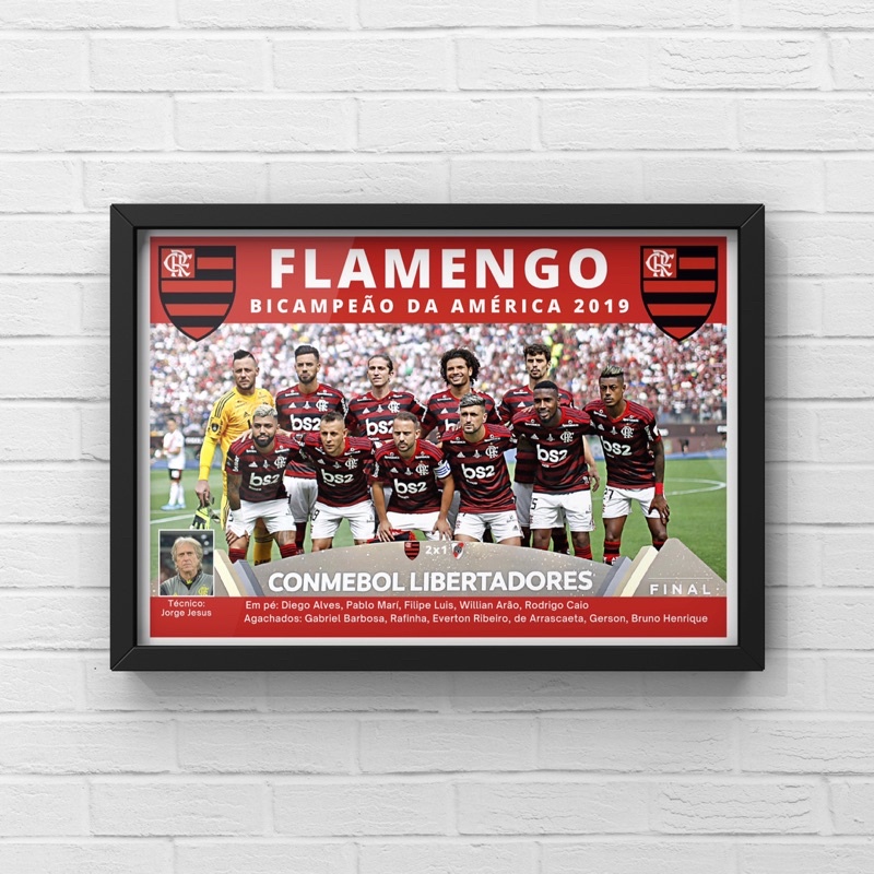Quadro Flamengo Libertadores 2019 (clássico) | Shopee Brasil
