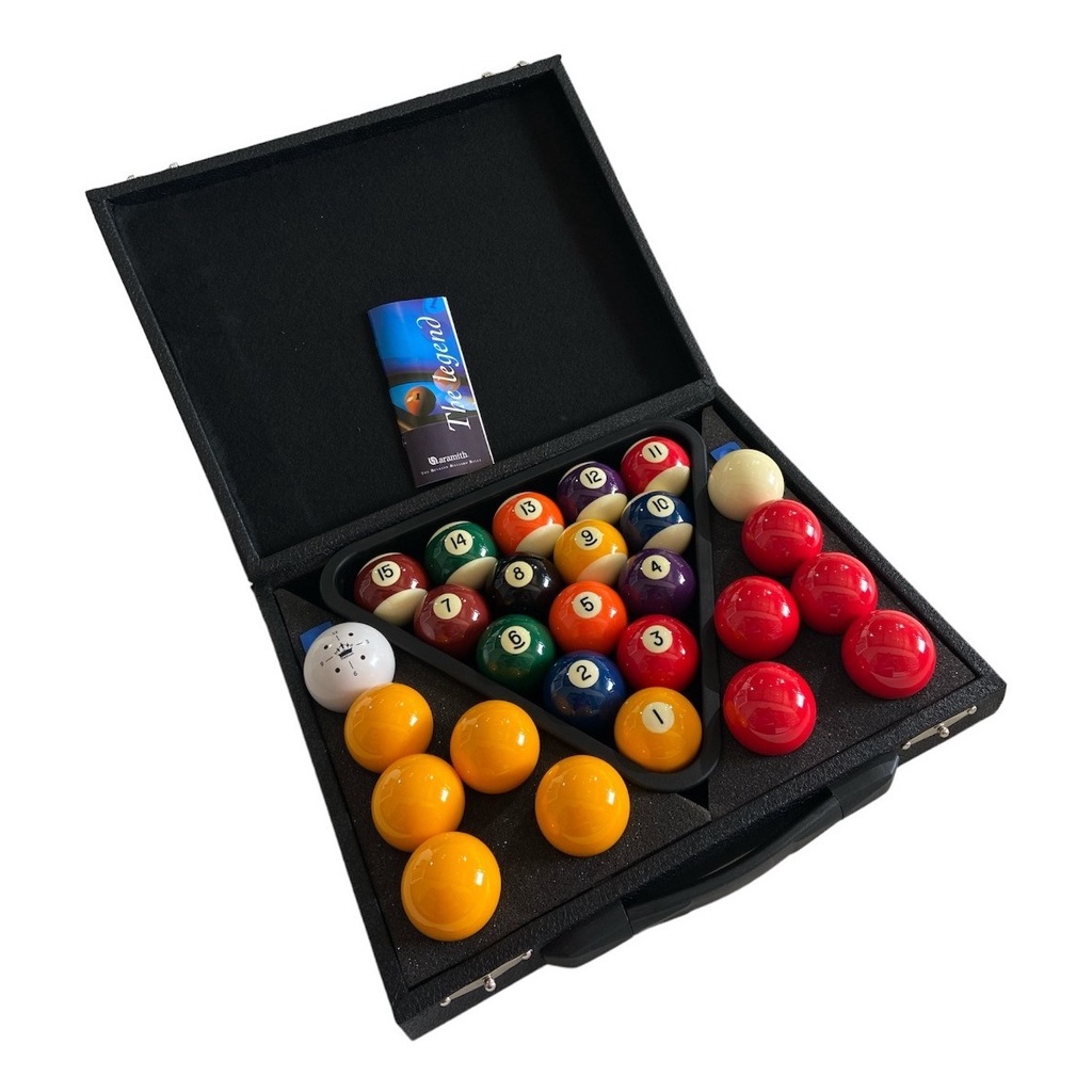 Bola de Sinuca Bilhar Snooker 8 Peças Premier 54 mm Profissional Belga  Aramith - Tudo para seu salão de jogos