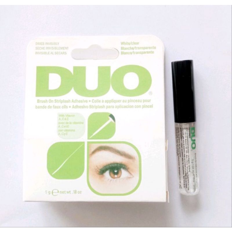 Cola para cílios duo transparente com pincel aplicador | Shopee Brasil