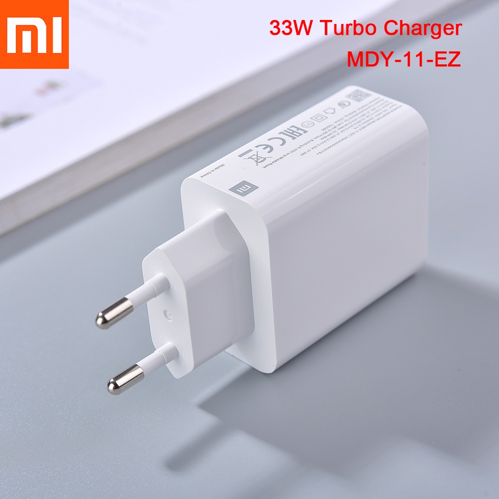 MDY-11-EZ Turbo Carregador Original Xiaomi Adaptador De Carregamento Rápido 27W Power EU Plug Para MI 11 Ultra 10 10T 9 Pro Redmi K40 Nota 9 S ◎