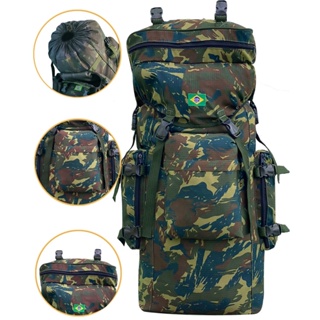 Mochila Grande Camping Viagem Trilha Esportes Radicais Cargueira Impermeável Reforçada Resistente a Água