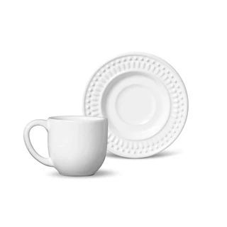 Jg C/6 Xic Cafe Roma Branco 75ml