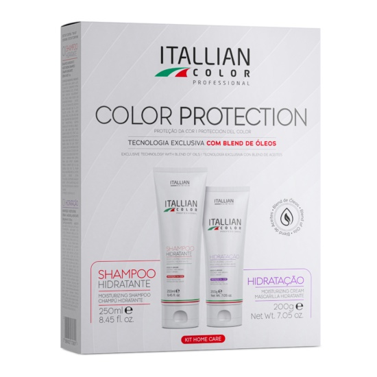 KIT ITALLIAN COLOR SHAMPOO 250ml + HIDRATANTE 200ml Shopee Brasil