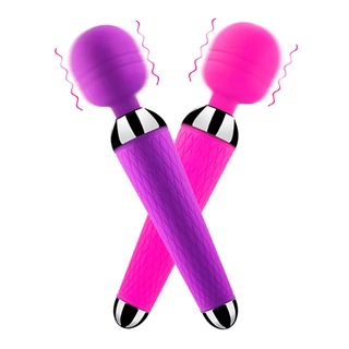 Vibrador Feminino Clitoriano Varinha Mágica Recarregável Ponto G Orgasmo - Silencioso