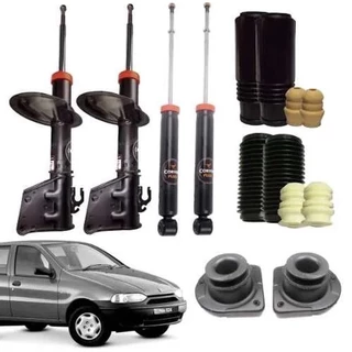4 amortecedores 4 kits Palio 96 ao 2000