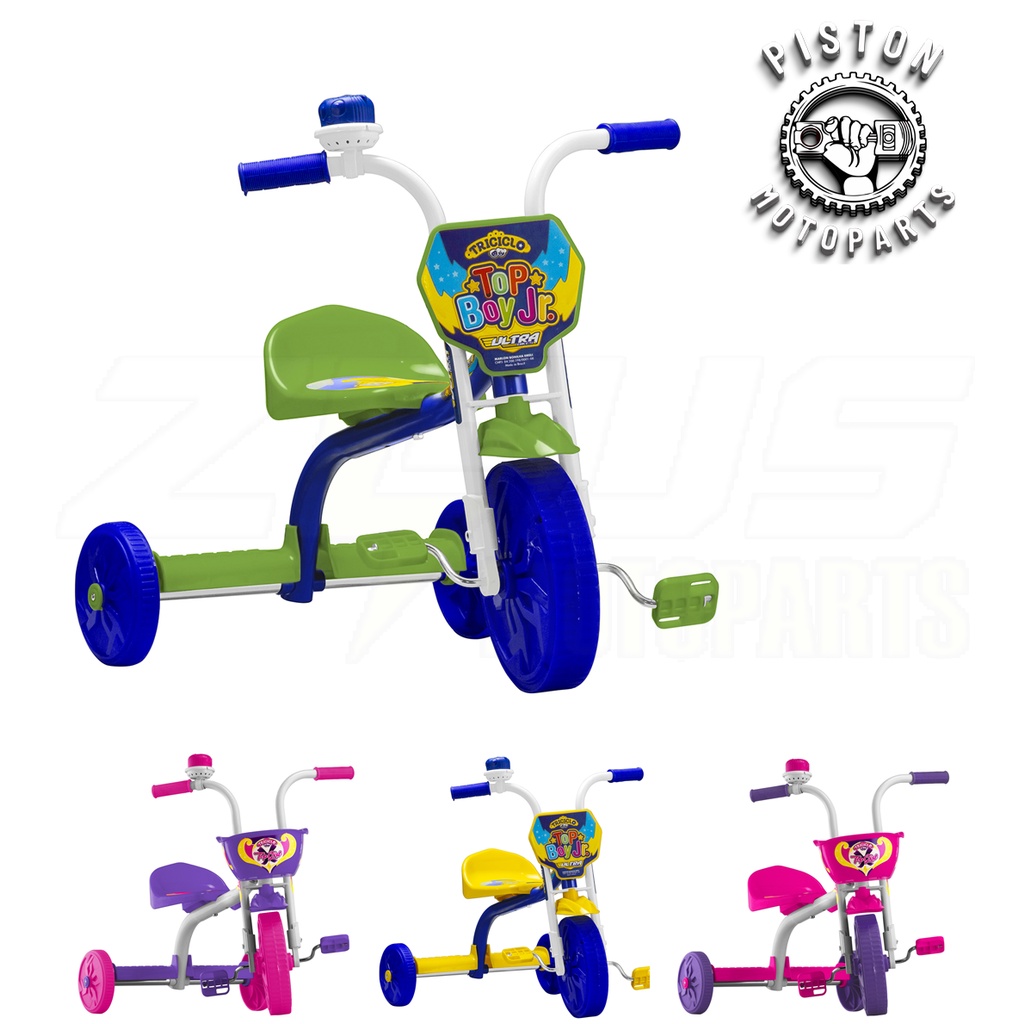 Triciclo Velotrol Infantil Criança Com Buzina Motoquinha 3 Rodas Motoca Menina e Menino Confortável Brinquedos para Crianças Super Resistente com Nota Fiscal