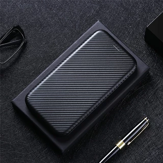 Asus Capa De Couro Para Zenfone 9 8 7 À Prova De Explosão Zenfone9 8 Flip Luxuoso Fibra De Carbono