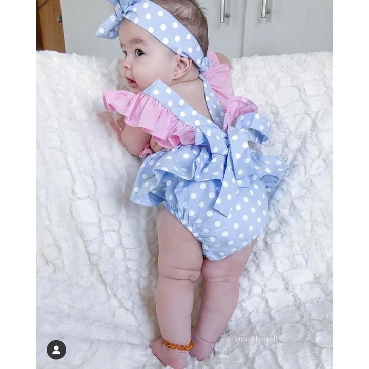 Romper super luxo para meninas bebês de 0-18m. Peça super diferenciada –  JAPINHAS BABY