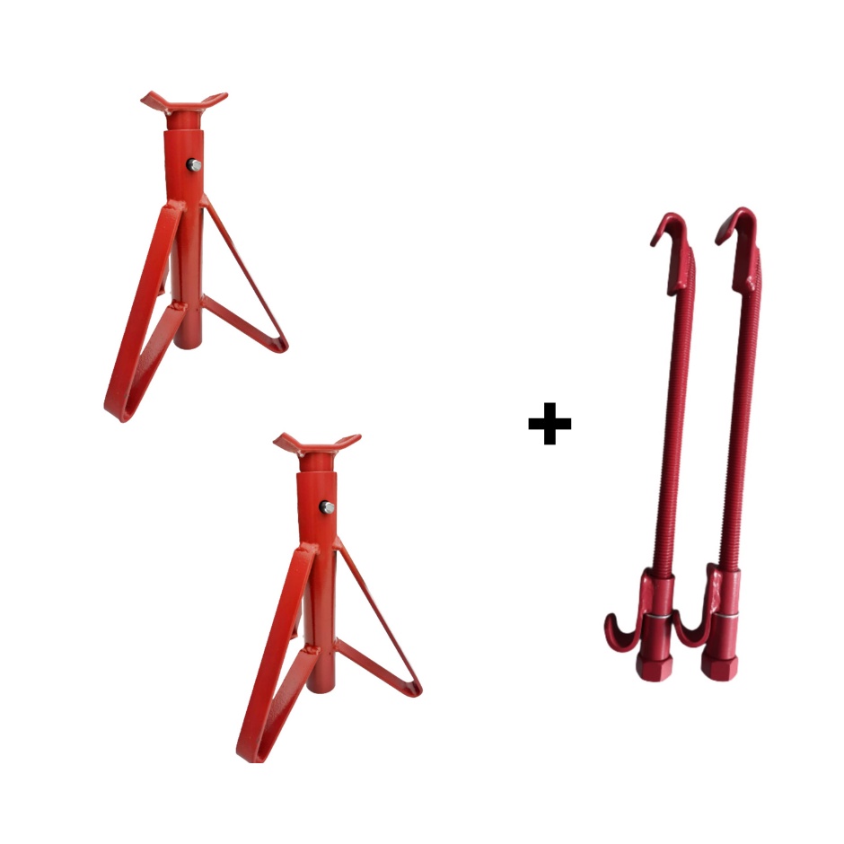 Encolhedor de molas 1 garra universal + Cavalete automotivo