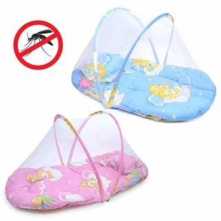 Mini Berço Colchonete Portátil Dobrável com Mosquiteiro para Bebê