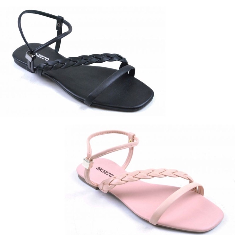Sand lia Rasteira Akazzo Tran ada Linda Super Leve Shopee Brasil