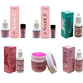 Kit Profissional Sourcil 2 Henna Sobrancelha Intensificador Pasta Magica Removedor Fixador Renna
