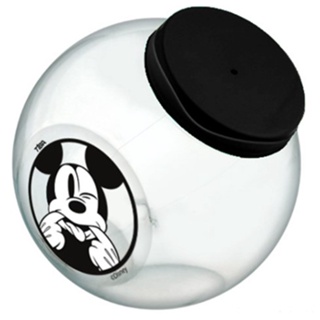 POTE / BALEIRO DE PLASTICO PVC PARIS MICKEY FACES COM TAMPA 850ML