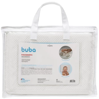 Travesseiro Infantil Bebe Viscoelástico Branco 16152 Buba