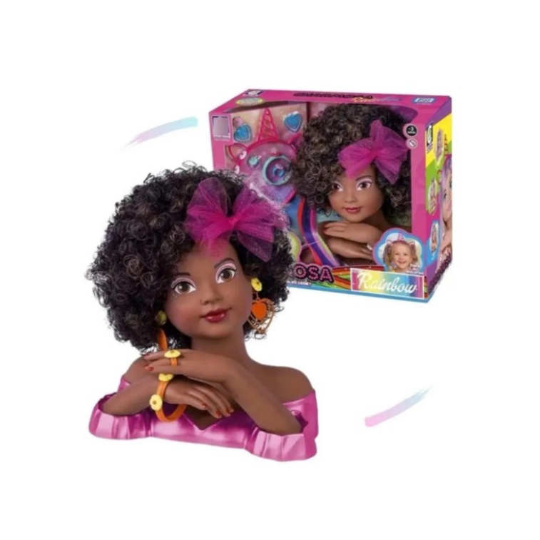 Busto barbie rainbow hot sale