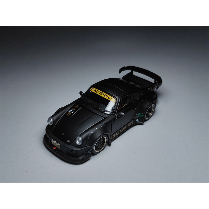 PGM 1:64 RWB 993 Matte black alloy fully open modified wide