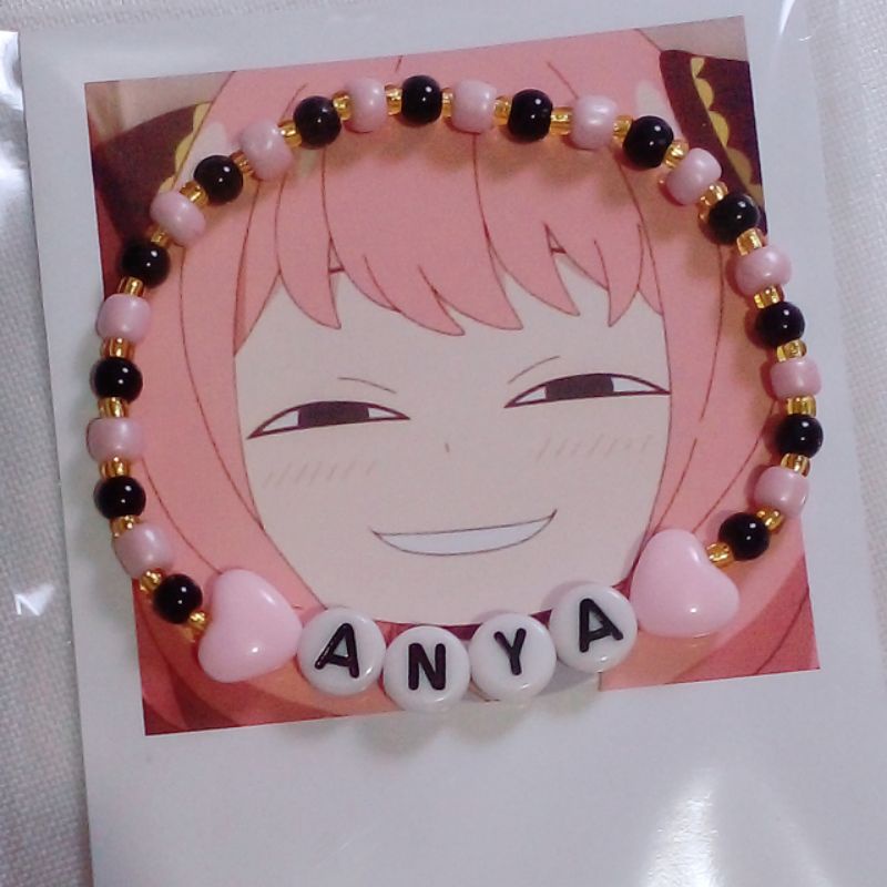 Pulseira de miçangas Anya ~ anime Spy x Family | Shopee Brasil