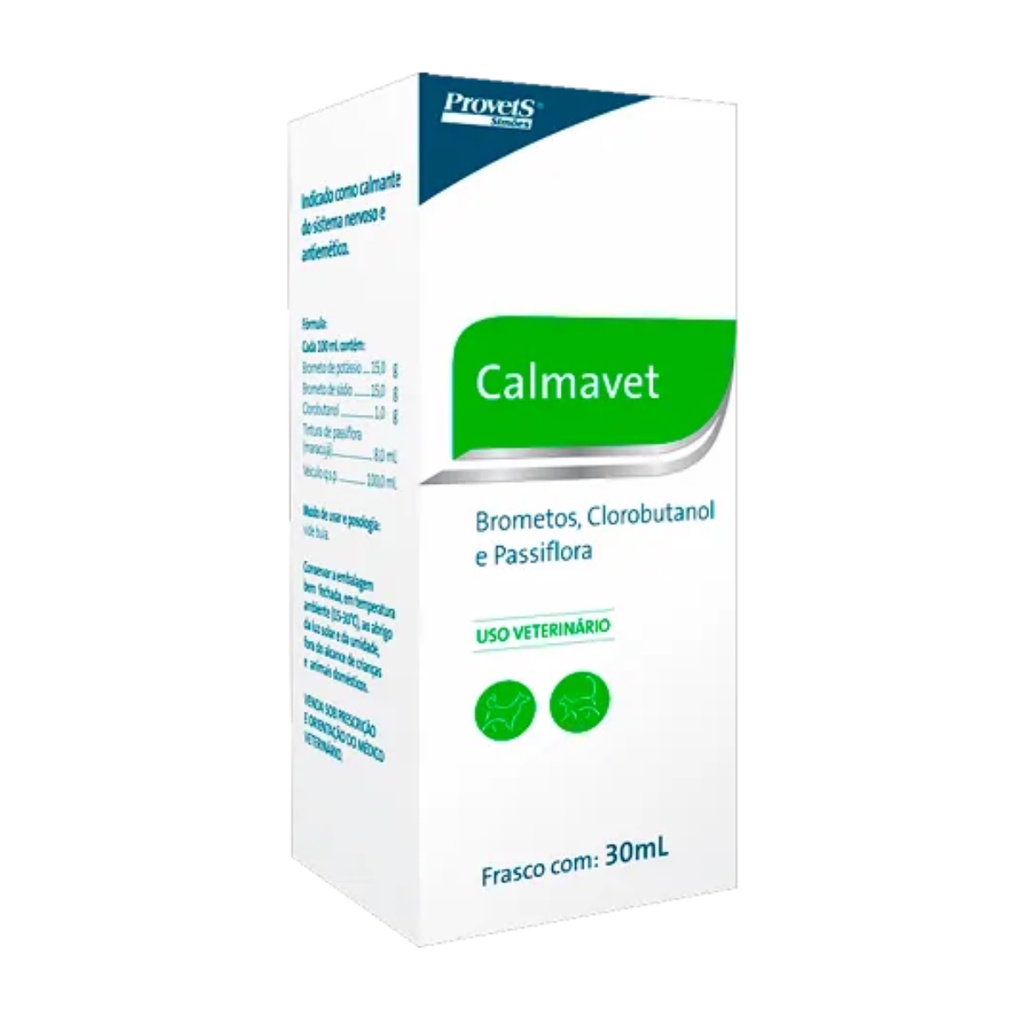 Calmavet 30ml Calmante Natural Para Cães E Gatos Provets