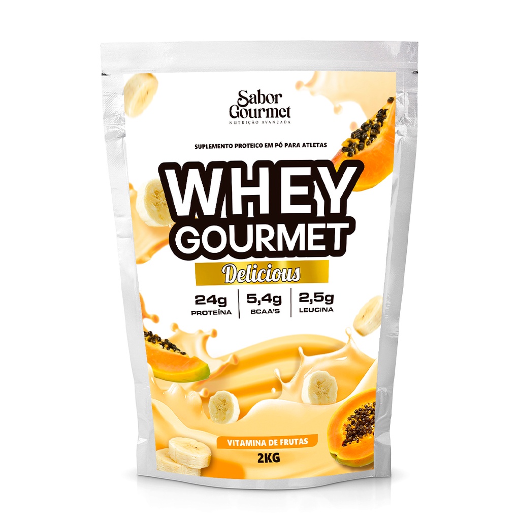 Whey Gourmet Delicious 2kg - Diversos Sabores Envio Imediato