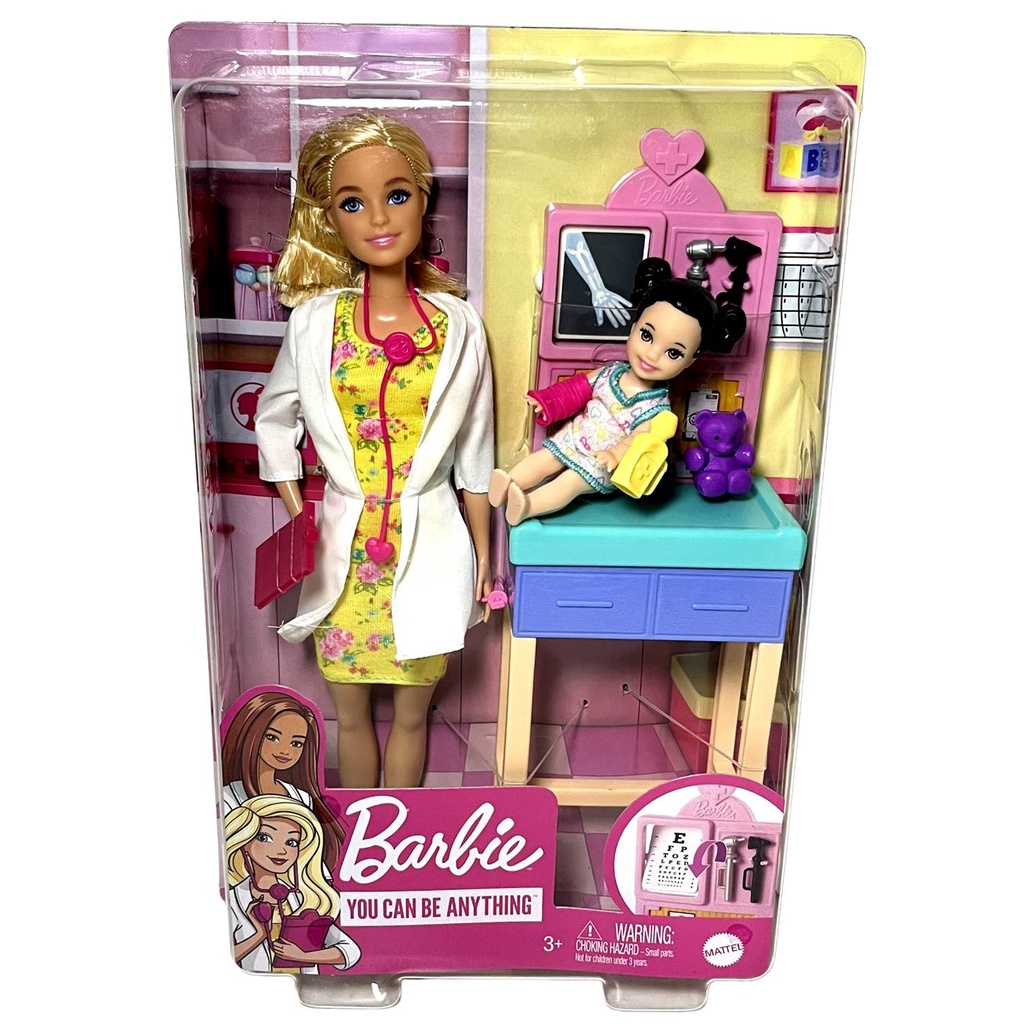 Boneca Barbie Profissões Médica Pediatra - Original Mattel