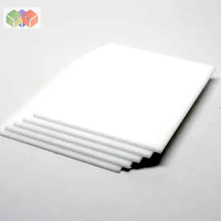 Chapa de acrílico branco leitoso 60x40cm x 2mm
