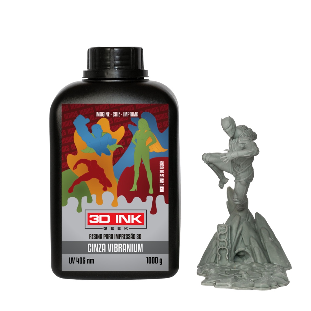 Resina Impressora 3D Ink Heroes Cinza | Shopee Brasil