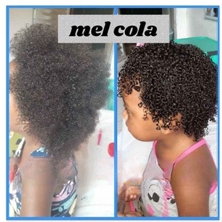 Definidor Mel Cola para Cabelo Cacheado Cachos Infantil Cabelos Definidos e sem Quimica