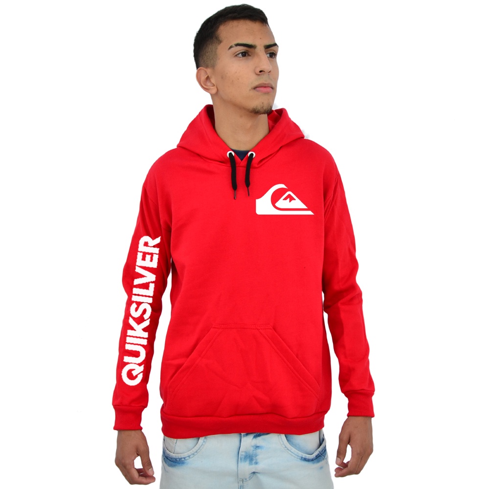 Blusa Moletom Hoodie Quiksilver Skate Street casaco agasalho