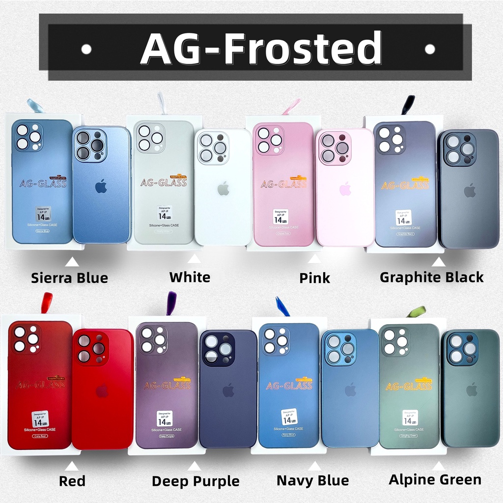 Ag Capa Protetora De Lente Fosca Para Iphone 12 11 Pro Max 13 14 14 Plus Traseira De Vidro 8265